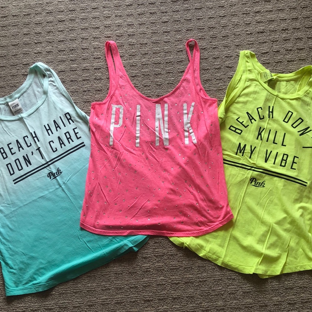 Bundle of PINK by Victoria’s Secret tank tops